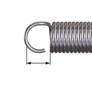 302 Stainless Steel Pack of 10 Inch 2.5 Free Length 0.049 Wire Size 0.36 OD 0.049 Wire Size 2.5 Free Length 4.17 Extended Length E03600492500S Extension Spring 11 lbs Load Capacity 0.36 OD 4.17 Extended Length 6 lbs/in Spring Rate