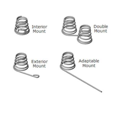Specialty Spring, OD 0.276 in, FL 0.44 in, Silver Coated Beryllium ...