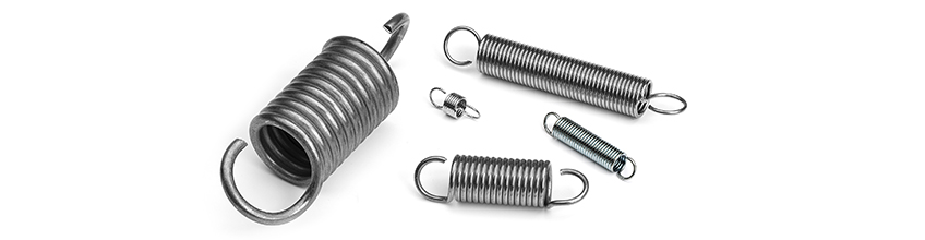 Single Hooks Open Hook Small Extension Spring Galvanized Steel Extension Springs 