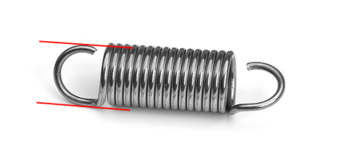 extension spring hook outside diameter